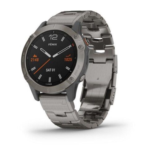 ساعت گارمینFenix 6 Pro and Sapphire Editions Titanium with vented titanium bracelet