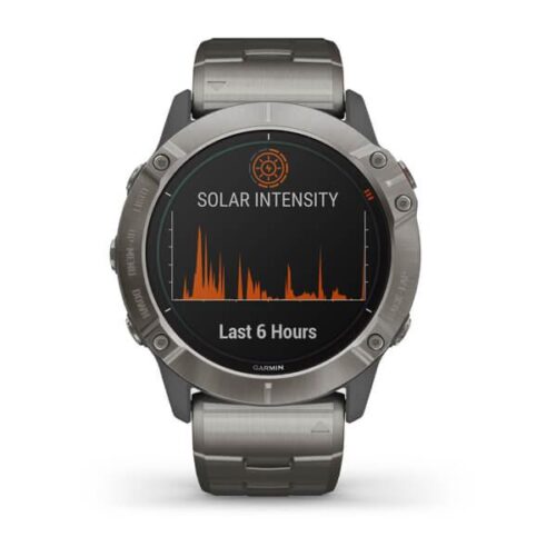 ساعت گارمین fenix 6x pro solar titanium