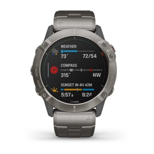 ساعت گارمین fenix 6x pro solar titanium