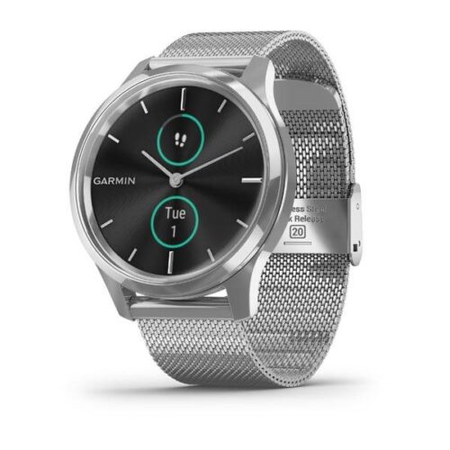 ساعت گارمین Vivomove luxe silver milanese