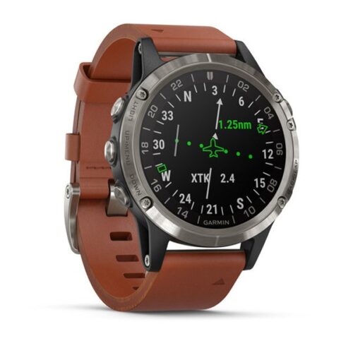 ساعت گارمین D2 delta aviator brown leather - تصویر 6