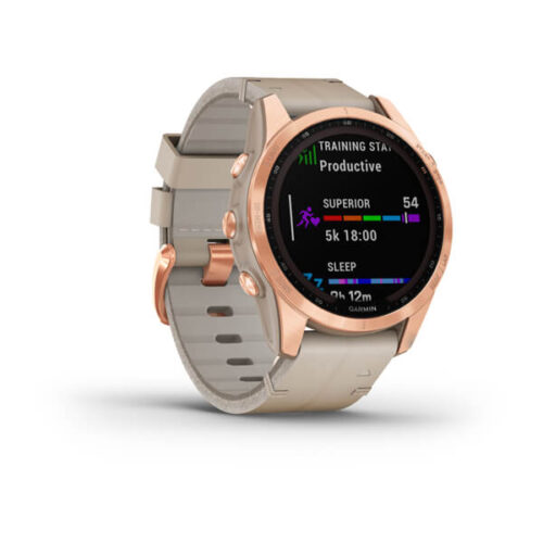 ساعت گارمین fenix 7s Sapphire Solar Leather