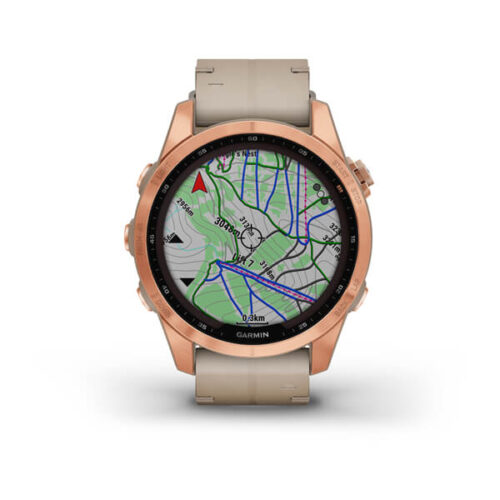 ساعت گارمین fenix 7s Sapphire Solar Leather