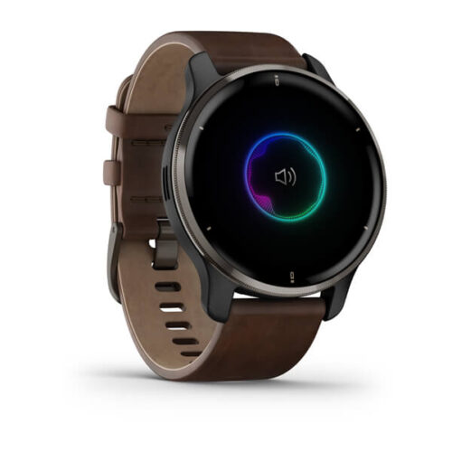 ساعت گارمین venu 2 plus brown Leather
