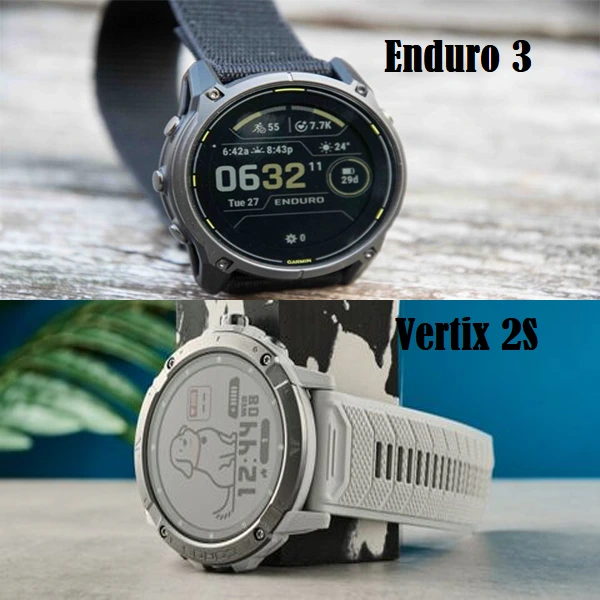 مقایسه ساعت Coros Vertix 2s با ساعت گارمین Enduro 3